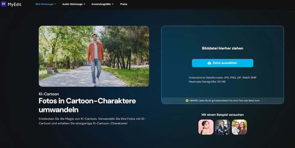 MyEdit - Bild online in Comic umwandeln